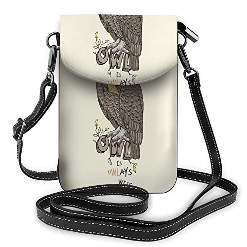 Santorini Landschaft Umhängetasche Handy Geldbörse Dorf Insel Griechenland Gebäude Meer ÄgäisWallet Handtasche von Lawenp