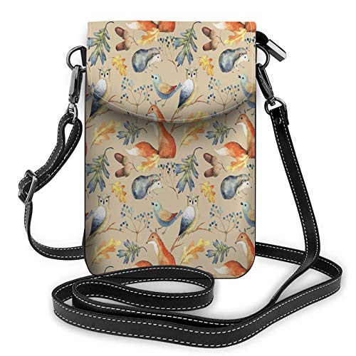 Schwarze Katze Crossbody Handy Geldbörse Good Days Start with Coffee Meow Animal Cartoon Pets RomanticWallet Handtasche von Lawenp