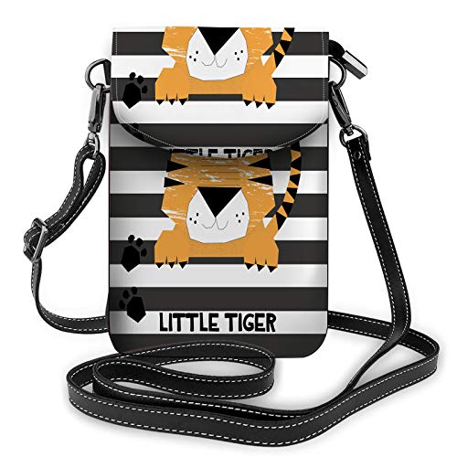 Sea Anchors and Stripes Crossbody-Handy-Geldbörse Marine Ocean Grapefruit Sailor Stripe BlueWallet Handtasche von Lawenp