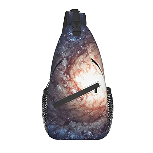 Sling Bag Nebula Space Galaxy Wandern Daypack Crossbody Schulterrucksack Reise Brusttasche für Männer Frauen von Lawenp