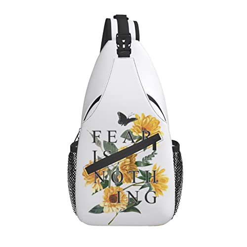 Sling Bag Sunflower Aquarell Blumen Schmetterling Wandern Daypack Crossbody Schulter Rucksack Reise Brusttasche für Männer Frauen von Lawenp