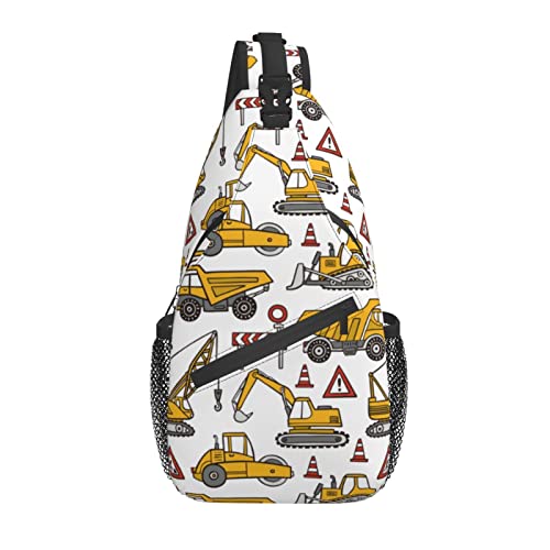 Sling Bag Truck Childish Wandern Daypack Crossbody Schulterrucksack Reise Brusttasche für Männer Frauen von Lawenp