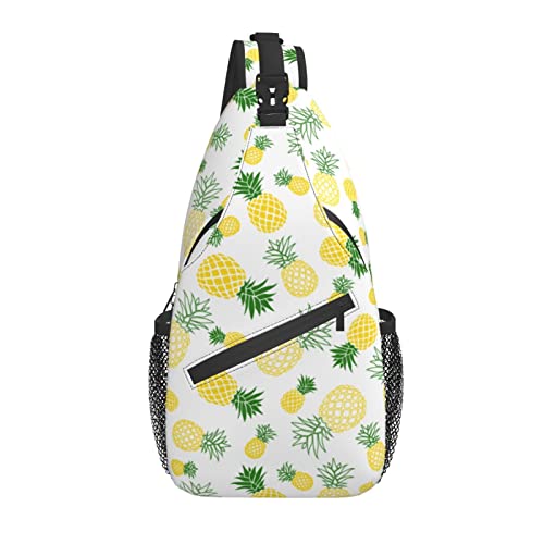 Sling Bag Yellow Pine Sommer Wandern Daypack Crossbody Schulter Rucksack Reise Brusttasche für Männer Frauen von Lawenp