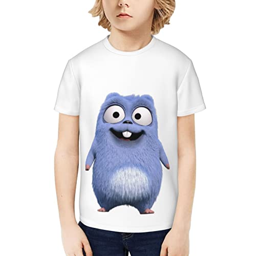 T-Shirts für Grizzy und die Lemminge Kurzärmliges T-Shirt mit Rundhalsausschnitt, weiches Baumwoll-Polyester, Unisex-Freizeit-T-Shirts, groß von Lawenp