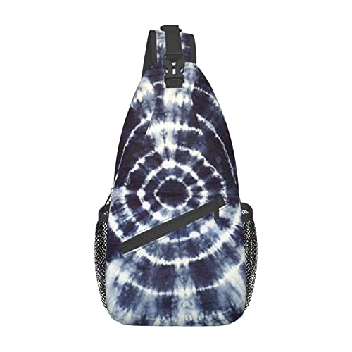 Tie-Dye-Muster Sling Bag Wandern Daypack Crossbody Schulterrucksack Reise Brusttasche für Männer Frauen von Lawenp