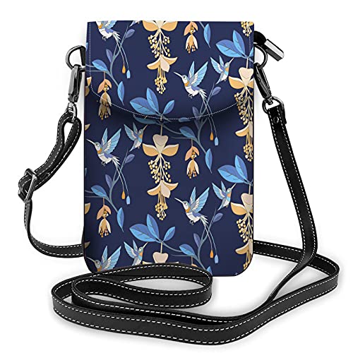 Tiergesicht Crossbody Handy Geldbörse Vintage Wolf Tiger Abstrakt Aztec Carnivore Predator Wild BlackWallet Handtasche von Lawenp