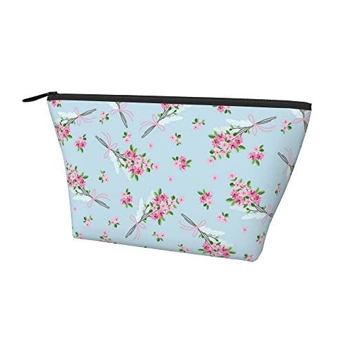 Tragetasche mit Reißverschluss, Blumen- und Gänseblümchenmuster, hellblau, Kosmetiktasche, Make-up-Tasche, langlebig, Oxford-Bleistift, Münzen, Kulturbeutel, Aufbewahrungstasche für Frauen und Mädch Tragetasche mit Reißverschluss, Blumen- und Gänseblümchenmuster, hellblau, Kosmetiktasche, Make-up-Tasche, langlebig, Oxford-Bleistift, Münzen, Kulturbeutel, Aufbewahrungstasche für Frauen und Mädch von Lawenp