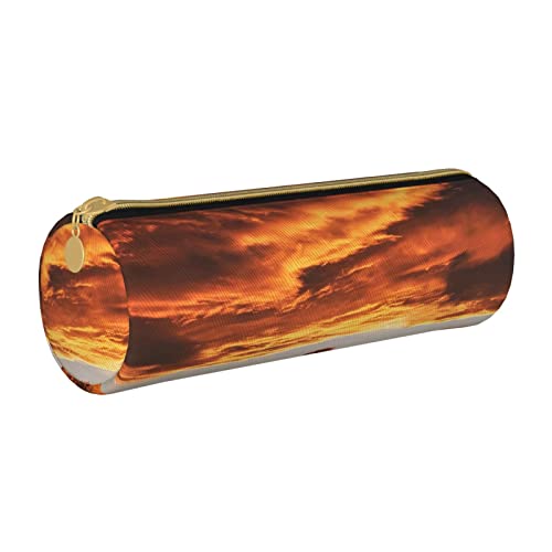 Zylindrisches Federmäppchen aus Leder, wundervolles Sonnenuntergangsmuster, langlebig, Bleistift-Aufbewahrungstasche, Stiftebeutel, Aufbewahrungs-Organizer Zylindrisches Federmäppchen aus Leder, wundervolles Sonnenuntergangsmuster, langlebig, Bleistift-Aufbewahrungstasche, Stiftebeutel, Aufbewahrungs-Organizer von Lawenp