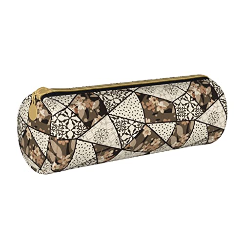 Lawenp Blumen, Punkte, Pflanzen, Und, Spitze, Muster Tragbare Federtasche für die Schule von Lawenp