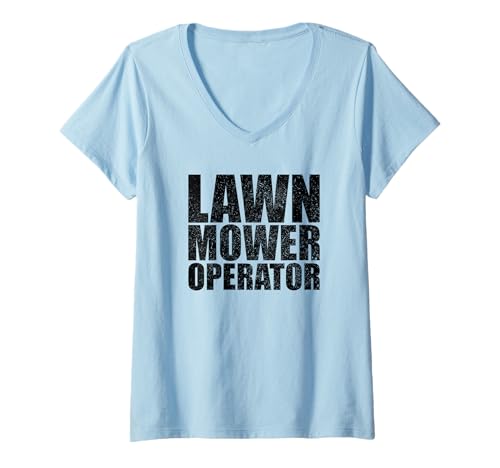 Damen Rasenmäher-Bediener, lustige Gartenarbeit, Grasschneiden, Gartenarbeit T-Shirt mit V-Ausschnitt Damen Rasenmäher-Bediener, lustige Gartenarbeit, Grasschneiden, Gartenarbeit T-Shirt mit V-Ausschnitt von Lawn Mower Cover Joke Funny Gardening dad