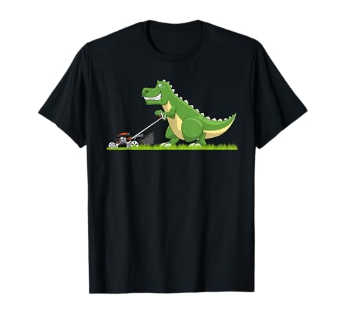 Coole Rasenmäher-Kunst für Männer, Jungen, Kinder, Rasenmäher, Dinosaurier T-Shirt Coole Rasenmäher-Kunst für Männer, Jungen, Kinder, Rasenmäher, Dinosaurier T-Shirt von Lawn Mower Gift Landscaper Accessories & Stuff