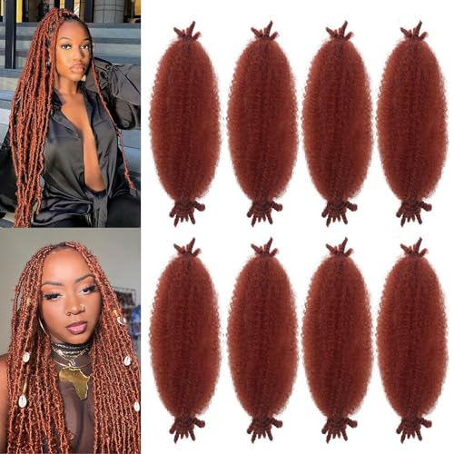 Layakoo Afro Twist Hair 35,6 cm (14 Zoll), 8 Bündel aus Afro-Haar, geflochten, vorgeschäumt, Marley Twist, für Frauen, 350 # von Layakoo