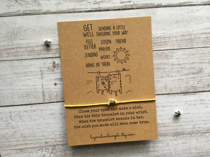 Get Well Wunsch Armband, Handgemachte Karte von LayeredandSimple