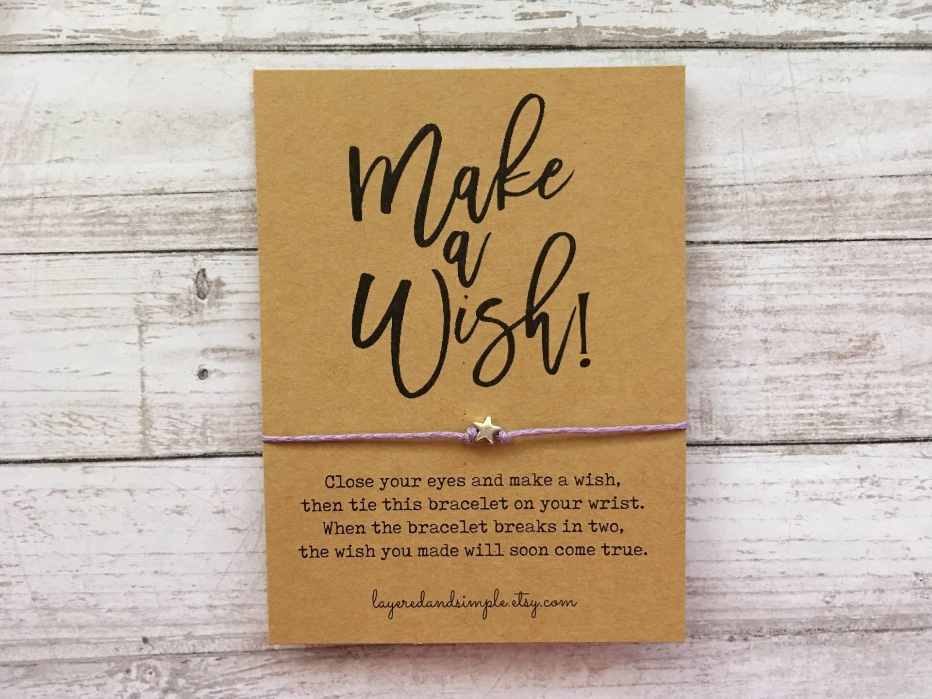 Machen Sie Einen Wunsch Armband Lehrer Team Mitbringsel Weihnachtsgeschenke von LayeredandSimple