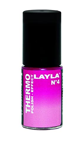 Layla Layla Cosmetics Thermo-Polish-Effekt, Farbwechsel-Nagellack, dunkles bis helles Pink von LAYLA