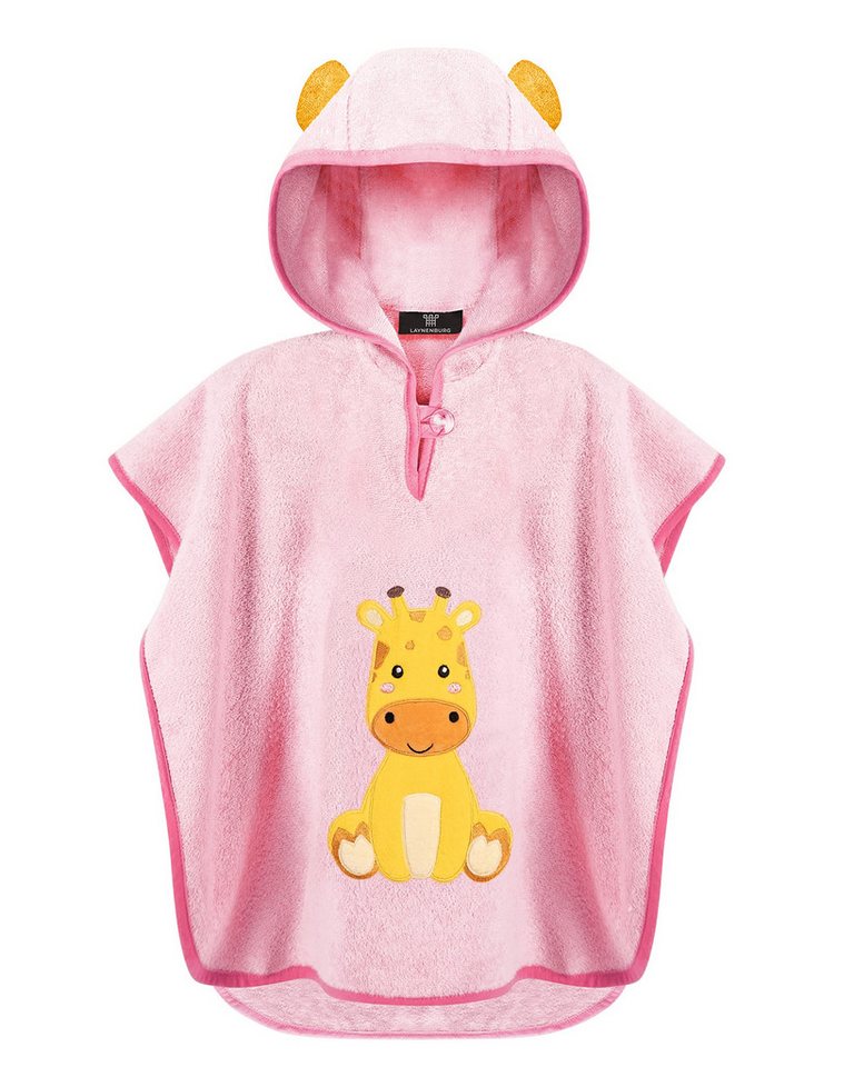Laynenburg Badeponcho Kinder mit Kapuze - 100% Baumwolle - Strandponcho, Handtuch Poncho aus Frottee für Baby Jungen Mädchen von Laynenburg