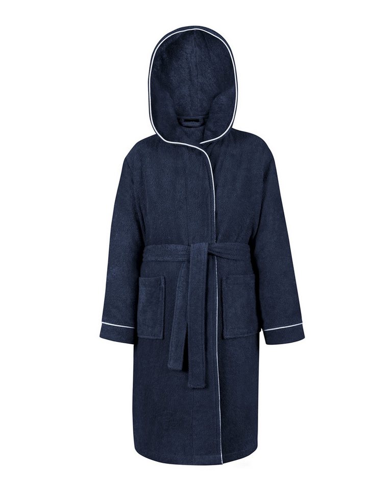 Laynenburg Kinderbademantel - Bademantel Kinder Frottee mit Kapuze aus Baumwolle, - in den flauschigen Größen von 110 - 176 für Mädchen, Junge, Teenager von Laynenburg