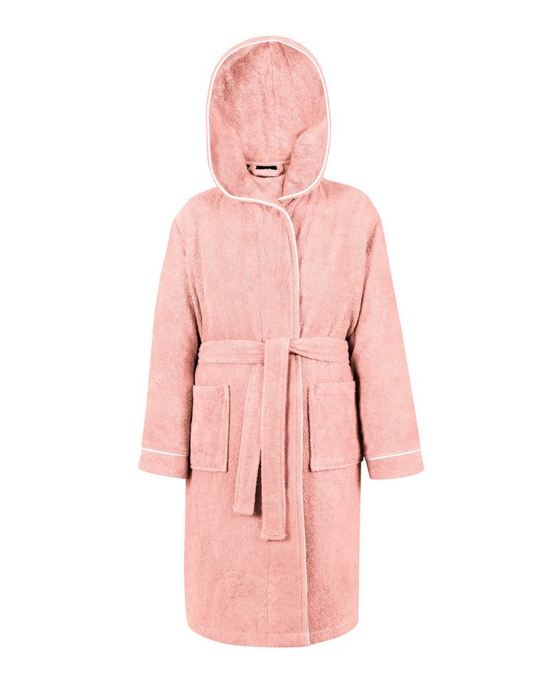 Laynenburg Kinderbademantel - Bademantel Kinder Frottee mit Kapuze aus Baumwolle, - in den flauschigen Größen von 110 - 176 für Mädchen, Junge, Teenager von Laynenburg