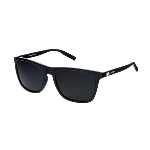 Layoners Black Advantage Sonnenbrille, Herren-Sonnenbrille, Damen-Sonnenbrille, Unisex-Sonnenbrille, Polarisiert, Blendfrei, UV400-Schutz, Zeitlos (Schwarz) von Layoners