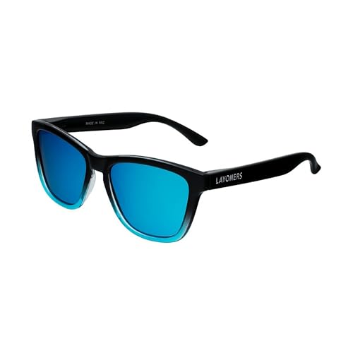 Layoners Ocean Breeze Sonnenbrille, Unisex, Polarisiert, Blendfrei, UV400-Schutz, Zeitlos, Leicht, Trendig (Blau) von Layoners