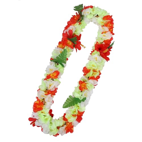 Layseri Hawaiianische Luau-Blume, Jumbo-Halskette, Mahalo-Blumenmuster, Leis, Abschlussfeier, Hochzeit, Leis (Halskettenstil 4) von Layseri