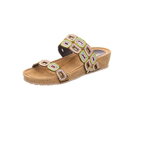 Lazamani Mules Beads Wedge Größe 40 EU Braun (Brown) von Lazamani