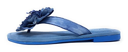 Lazamani Damen Pantolette in Blau, Größe 39 von Lazamani