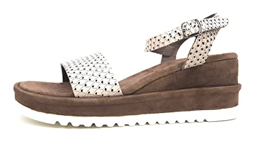 Lazamani Damen Sandalette in Beige, Größe 39 von Lazamani