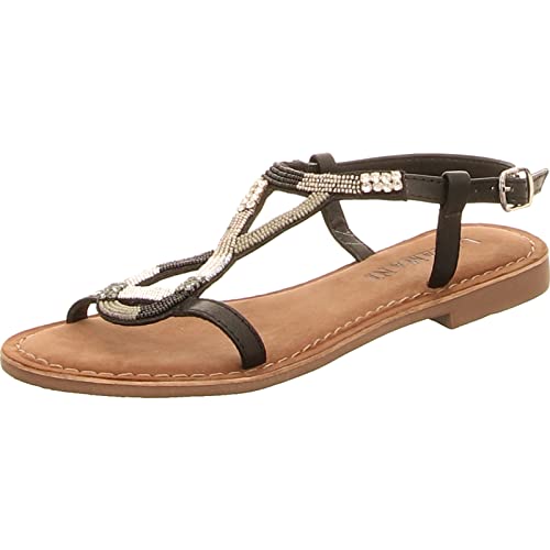 Lazamani Damen Sandalette in Schwarz, Größe 39 von Lazamani