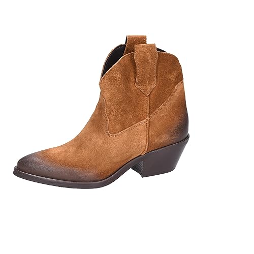 Lazamani Damen Westernstiefel in Braun, Größe 39 von Lazamani