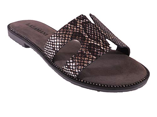 Lazamani Pantolette, Antikleder Black (braun), 33.748 (Numeric_40) von Lazamani