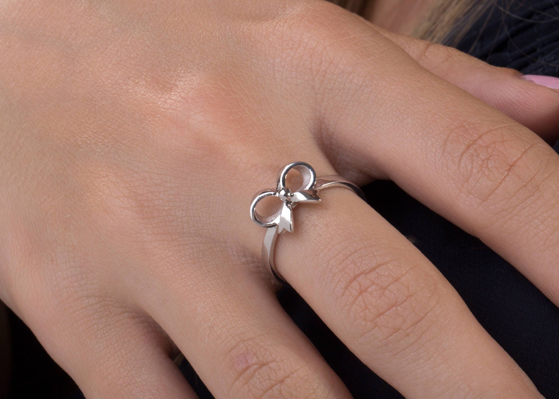 Bogen-Ring, 925Er Silberringe, Bandring Bogen-Ring, 925Er Silberringe, Bandring von LazarevicJewelry