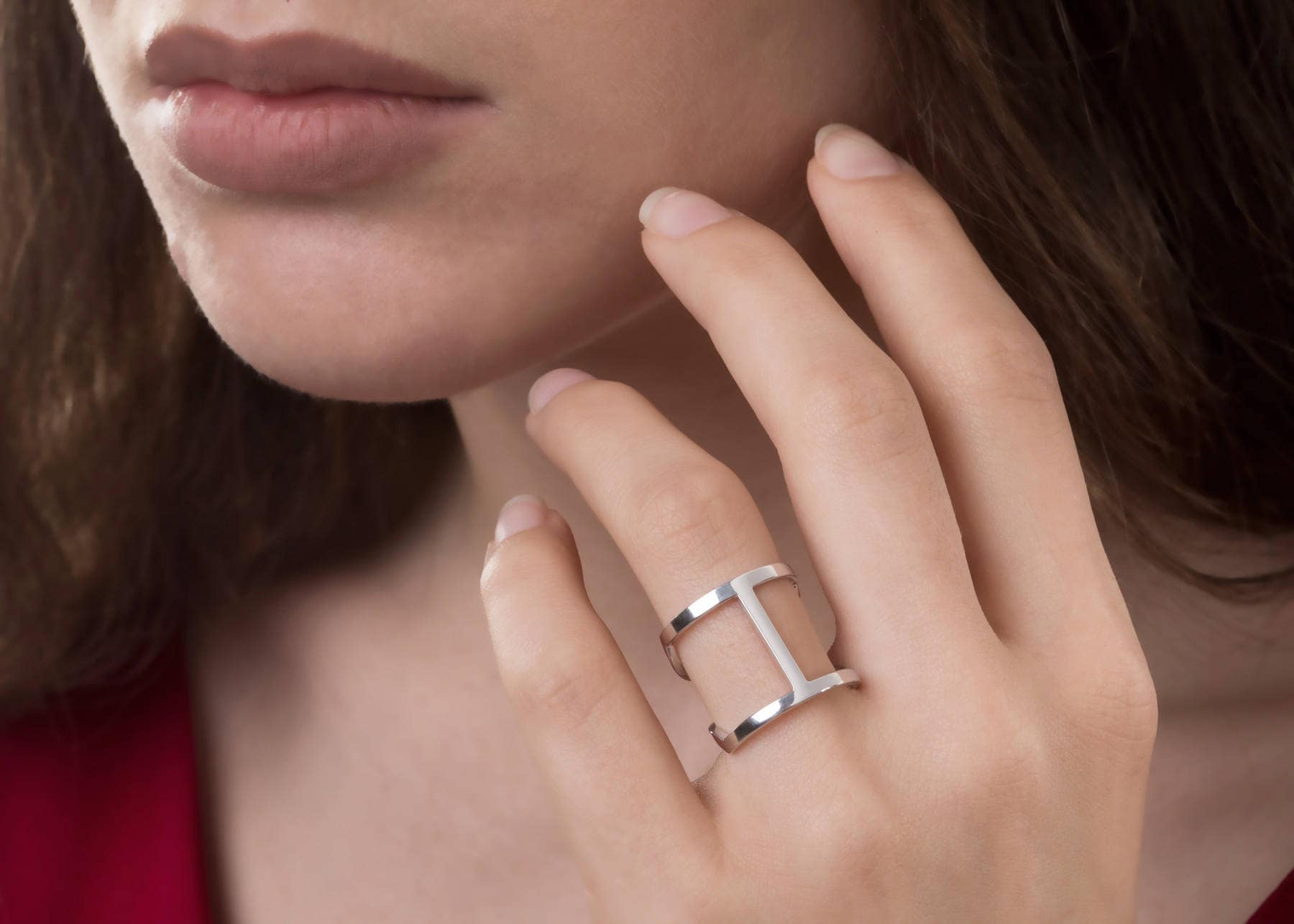 H Ring, 925 Sterling Silber H Ring, 925 Sterling Silber von LazarevicJewelry