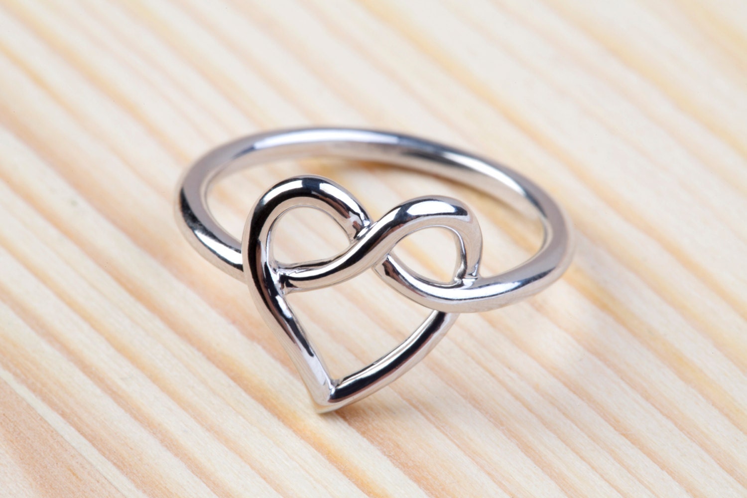 Liebe Knoten Ring, Herz Infinity 925 Sterling Silber | Big Liebe Knoten Ring, Herz Infinity 925 Sterling Silber | Big von LazarevicJewelry