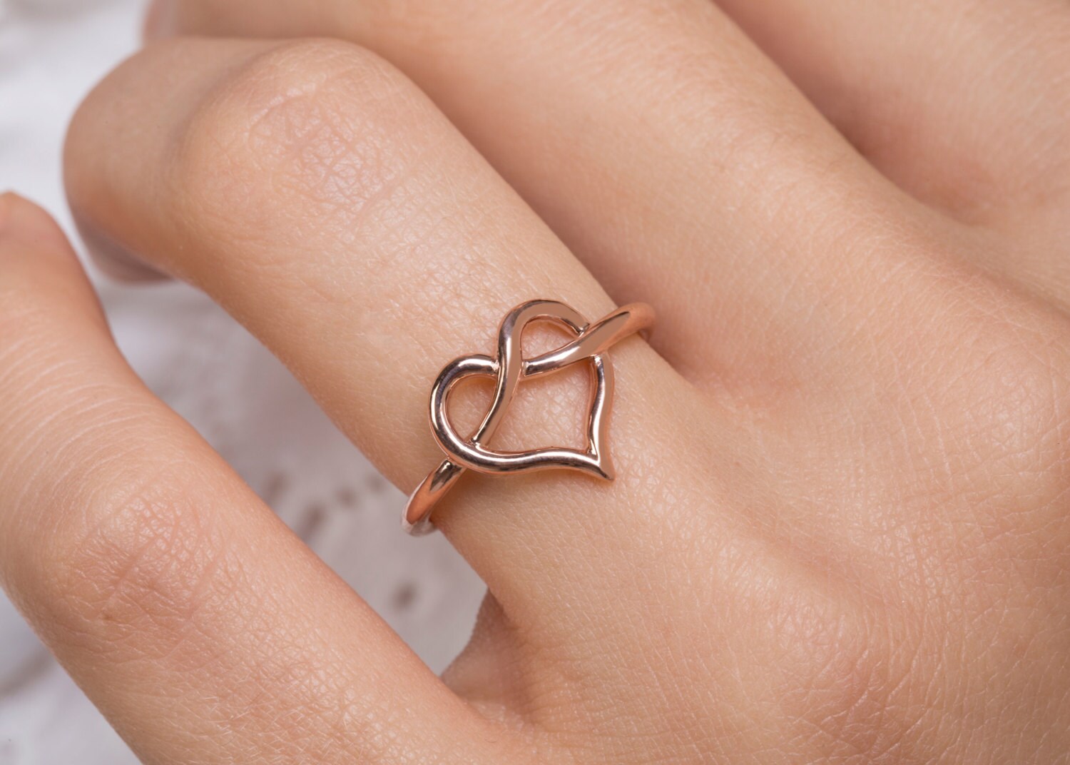 Liebe Knoten Ring, Herz Ring Infinity 925 Sterling Silber | Big Liebe Knoten Ring, Herz Ring Infinity 925 Sterling Silber | Big von LazarevicJewelry