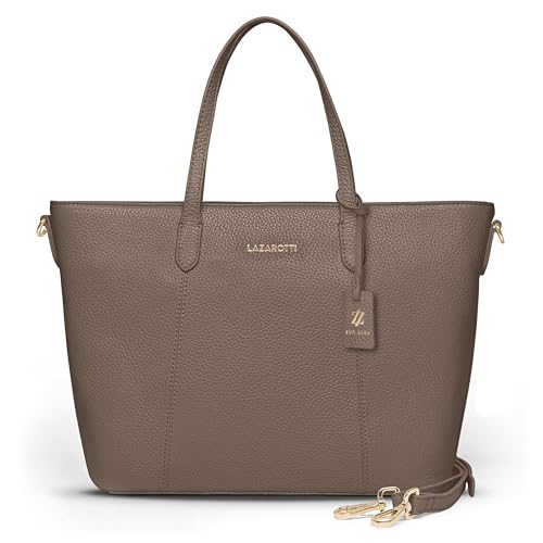 Lazarotti Bologna Damen City Shopper aus Echt-Leder | Tote Bag mit abnehm- & längenverstellbaren Trageriemen | Schultertasche 31 cm Lazarotti Bologna Damen City Shopper aus Echt-Leder | Tote Bag mit abnehm- & längenverstellbaren Trageriemen | Schultertasche 31 cm von Lazarotti
