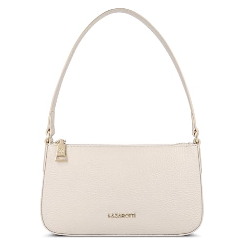 Lazarotti Bologna Damen Schultertasche aus Echt-Leder | Handtasche mit Steckfach | Handtasche 27 cm von Lazarotti