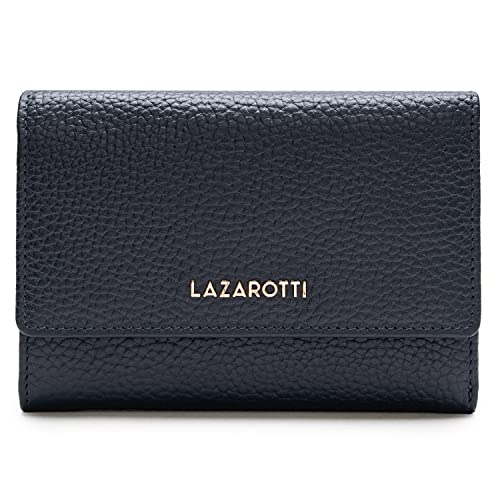 Lazarotti Bologna XL Leder Damen-Geldbörse | großes Reißverschlussfach, 15 Kartenfächer, RFID-Schutz | 14 x 10 x 3,5 cm (2 Breiten einstellbar) von Lazarotti