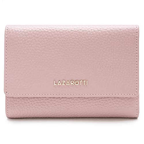 Lazarotti Bologna XL Leder Damen-Geldbörse | großes Reißverschlussfach, 15 Kartenfächer, RFID-Schutz | 14 x 10 x 3,5 cm (2 Breiten einstellbar) von Lazarotti