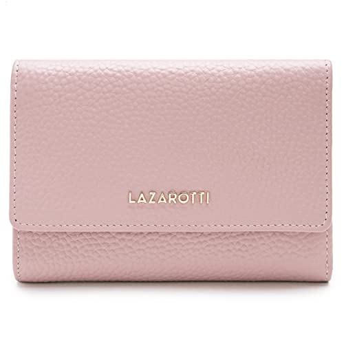 Lazarotti Bologna große Leder Damen-Geldbörse | großes Reißverschlussfach, 15 Kartenfächer, RFID-Schutz | 14 x 10 x 3,5 cm (2 Breiten einstellbar) von Lazarotti