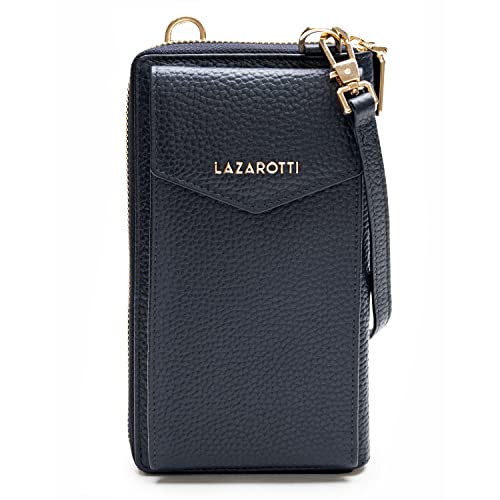 Lazarotti Bologna XL Leder Damen-Geldbörse & Handytasche (2-in-1) | 16 Kartenfächer | zum Umhängen mit RFID-Schutz 11 x 3,5 x 19 cm von Lazarotti