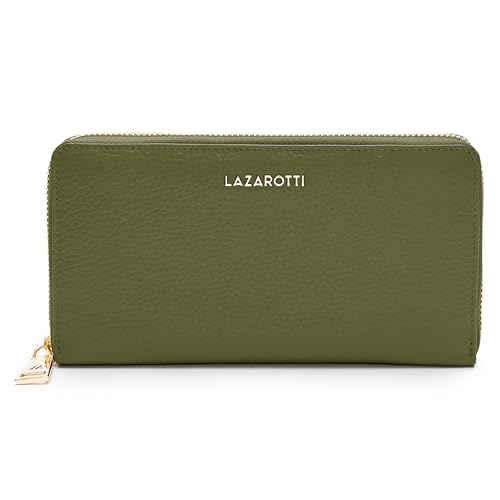Lazarotti Bologna große Leder Geldbörse Damen | großes Reißverschlussfach, 16 Kartenfächer, Münzfach, RFID-Schutz | 19 x 4 x 10 cm Lazarotti Bologna große Leder Geldbörse Damen | großes Reißverschlussfach, 16 Kartenfächer, Münzfach, RFID-Schutz | 19 x 4 x 10 cm von Lazarotti