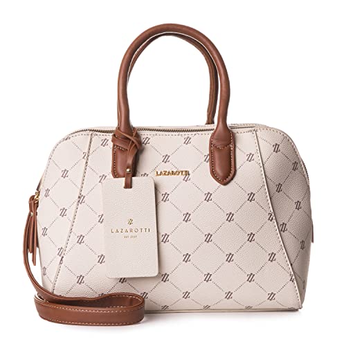 Lazarotti Palermo Handtasche Damen | Umhängetasche mit Trageriemen & Henkel - 2 große Reißverschlussfächer | mittelgroße Henkeltasche 28 cm von Lazarotti