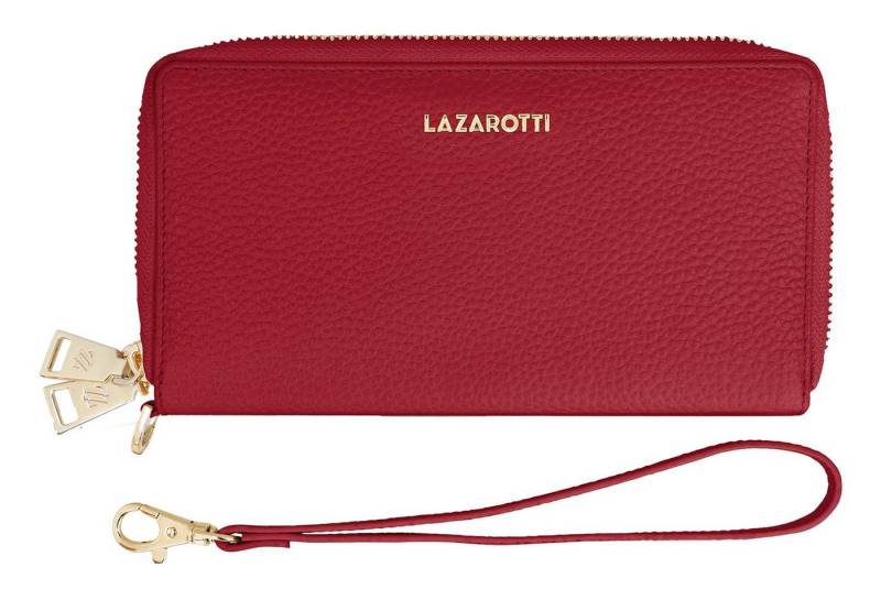 Lazarotti Geldbörse Double Zip Around Wallet, aus echtem Leder mit RFID-Blocker Schutz von Lazarotti