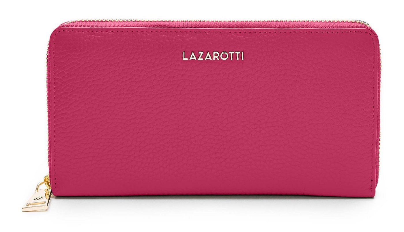 Lazarotti Geldbörse Zip Around Wallet With 16 Card Slots, aus echtem Leder von Lazarotti