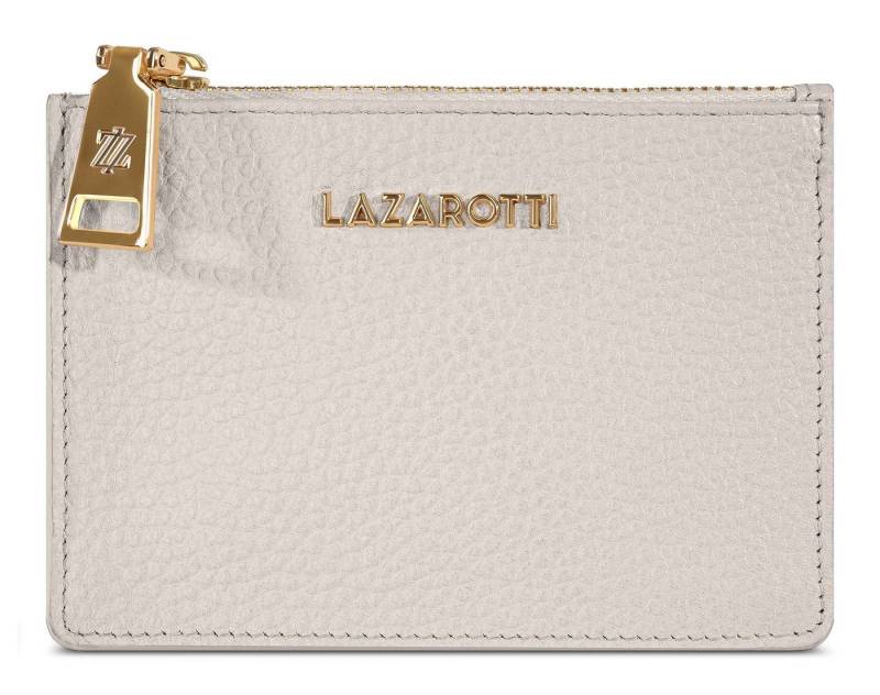 Lazarotti Kartenetui Zip Etui 4 Card Slots, aus echtem Leder mit RFID-Blocker Schutz von Lazarotti