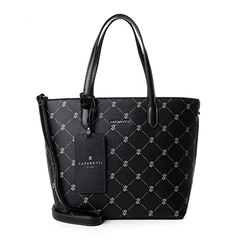 Lazarotti Palermo Shopper Tasche Damen | Schultertasche mit Trageriemen & Henkel | mittelgroße Umhängetasche 24 cm von Lazarotti