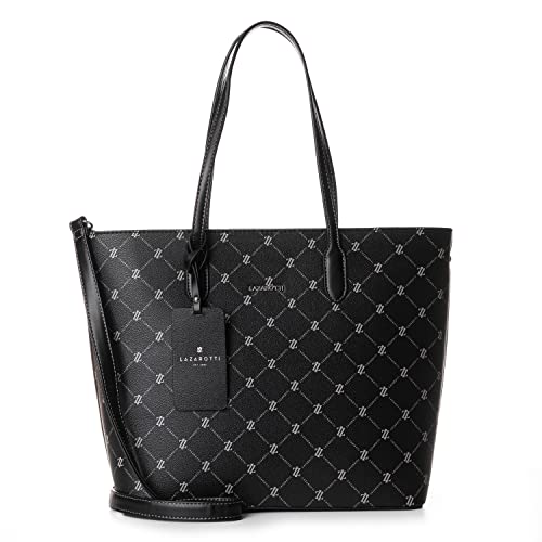 Lazarotti Palermo Shopper Tasche Damen | Umhängetasche mit verstellbaren Schultergurt & Henkel | große Schultertasche 31 cm von Lazarotti