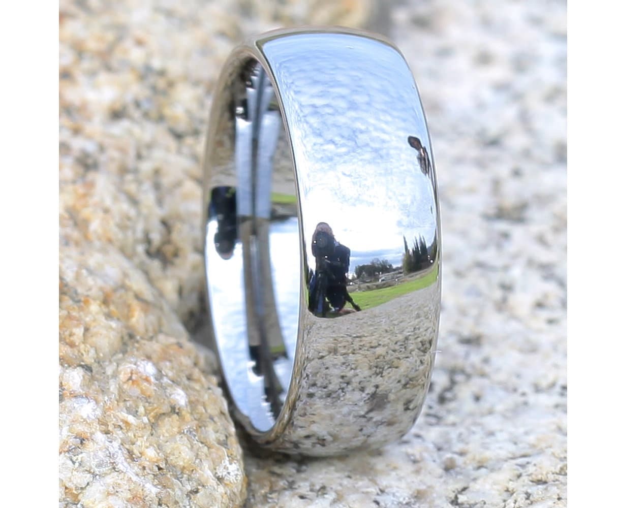 Silber-Hartmetall-Ring Komfortable Passform, Kratzfest Silber-Hartmetall-Ring Komfortable Passform, Kratzfest von LazerBoyzDesigns