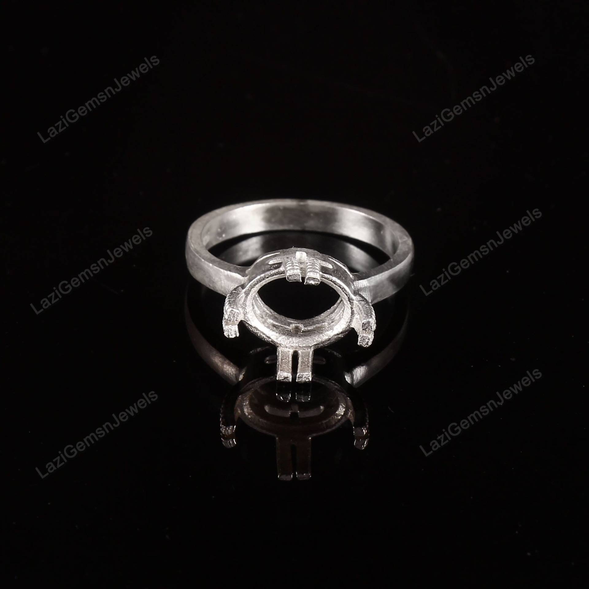 7x9mmovaler Ring, Personalisierter Ehering, 925 Sterling Silber Verlobungsring, Unikat Ring 7x9mmovaler Ring, Personalisierter Ehering, 925 Sterling Silber Verlobungsring, Unikat Ring von LaziGems
